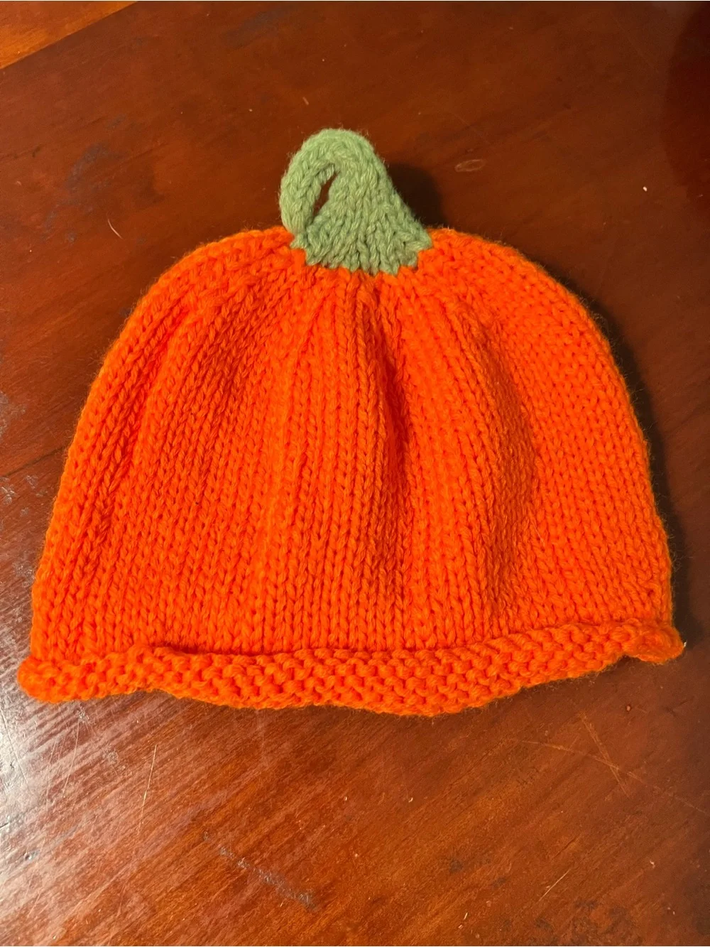 Orange Pumpkin Knit Hat - Kids Costume Hat